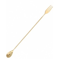 Bar spoon Trident 45 cm Oro...