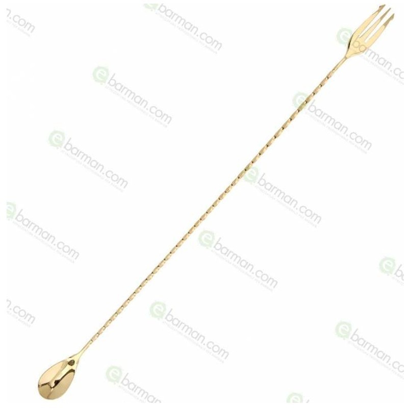 Bar spoon Trident 45 cm Oro Puro 24 karati