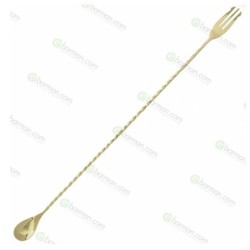 Bar Spoon Hight Twist M Trident 45 cm oro