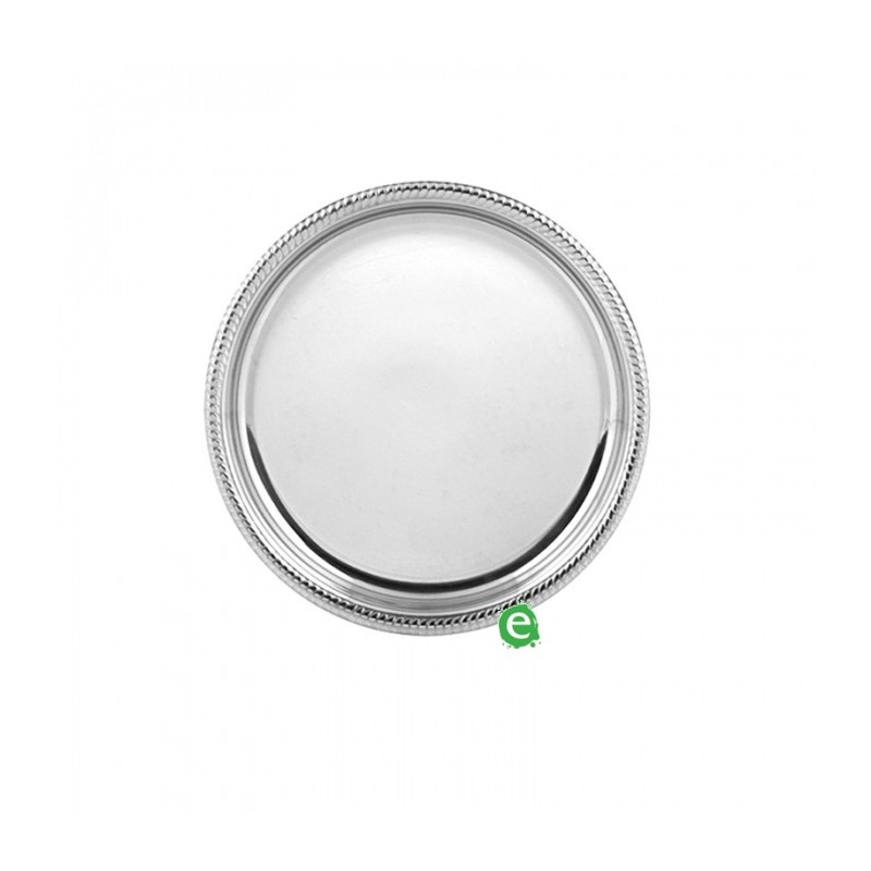 Sottobicchiere rotondo S.Marco in acciaio inox 10 cm