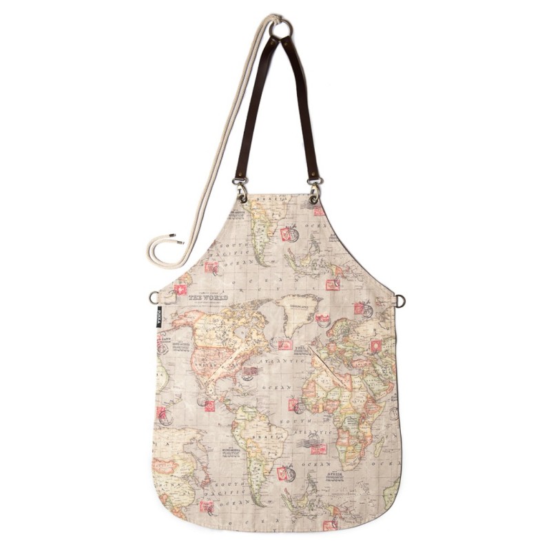 Grembiule Pukka Apron Globe in denim