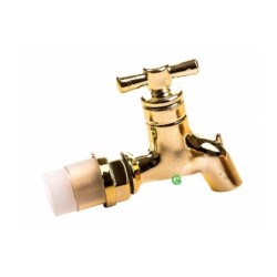 Rubinetto in plastica dorato per botte 2lt