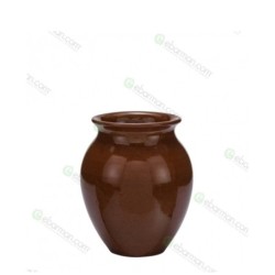 Bicchiere Vaso Mug in terracotta lucida 35 cl