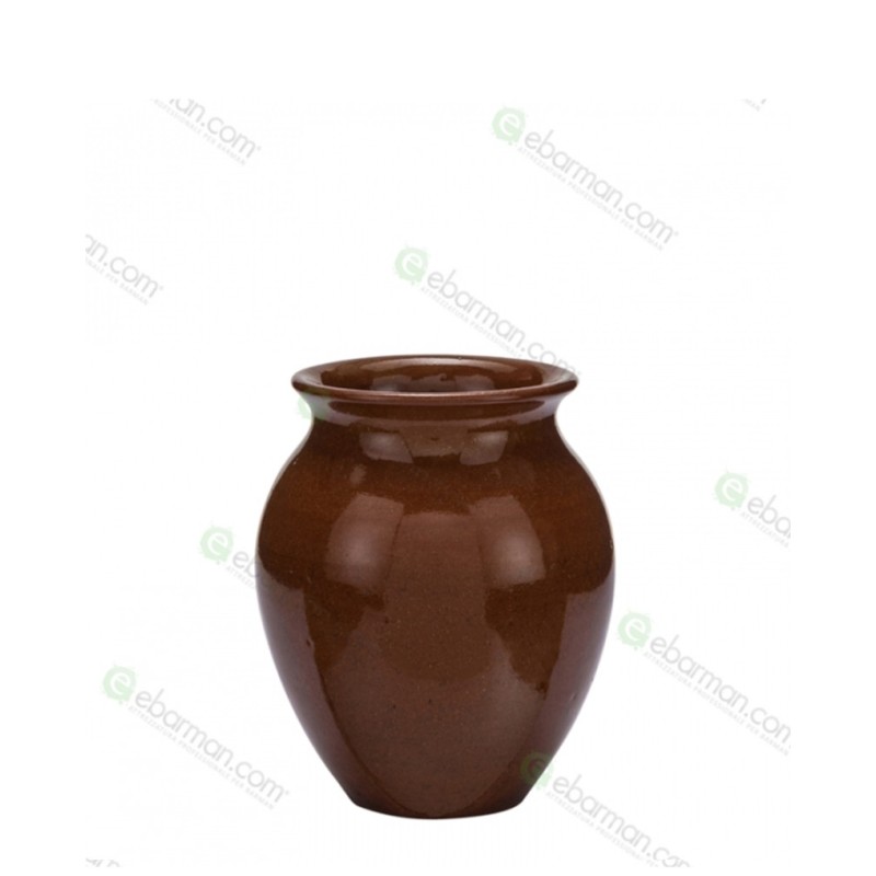 Bicchiere Vaso Mug in terracotta lucida 35 cl