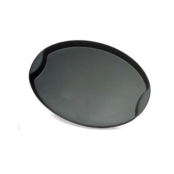 Vassoio antiscivolo nero ovale
