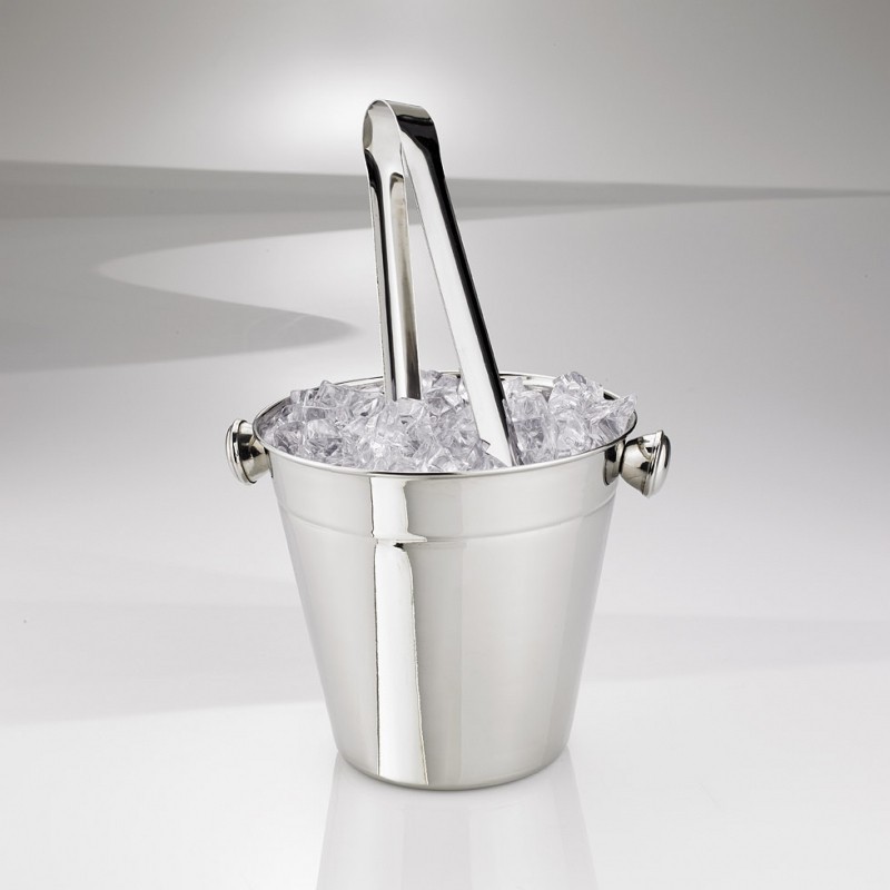 Secchiello Per Ghiaccio Olympia CM863 - Acciaio Inox, Capacit&agrave; 1 Litro, Lavabile In Lavastoviglie