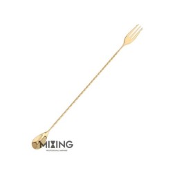 Bar Spoon Hight Twist M Trident 30 cm oro
