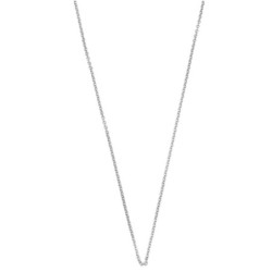 Catena Argento 925 Per Ciondolo: Collana A Grani Di Riso 18 Cm - Larghezza 3 Mm - Peso 2,5 Gr