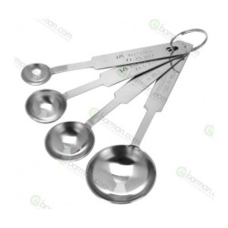 Jigger misurini in acciaio lucido set 4 pz