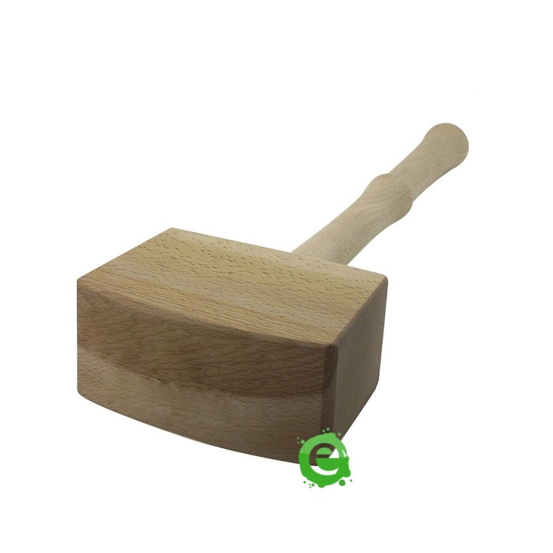 Martello per ghiaccio in legno naturale