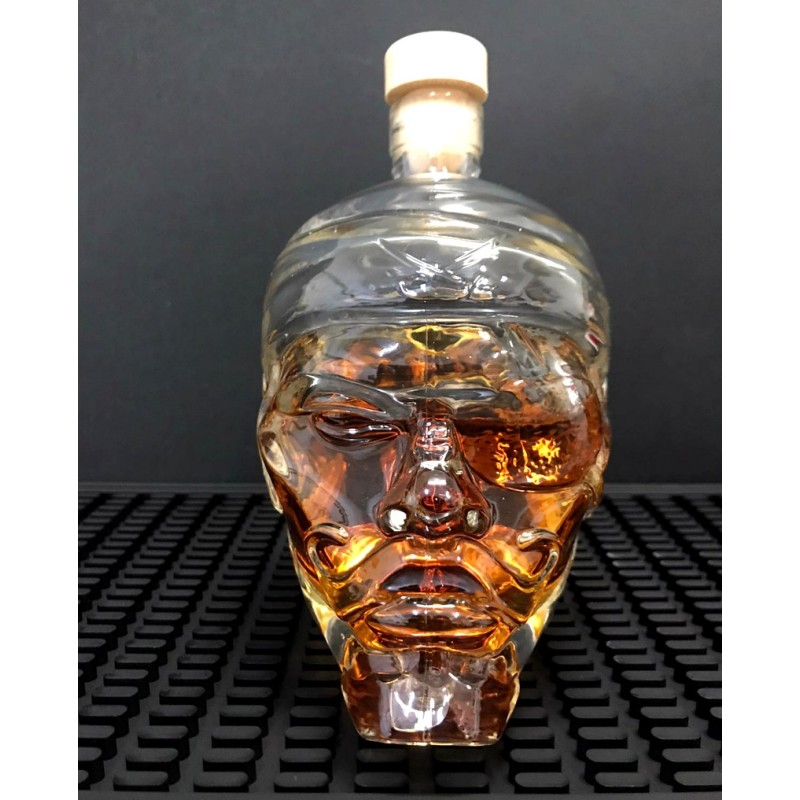 Bottiglia a forma di teschio di Pirata 50 cl con tappo
