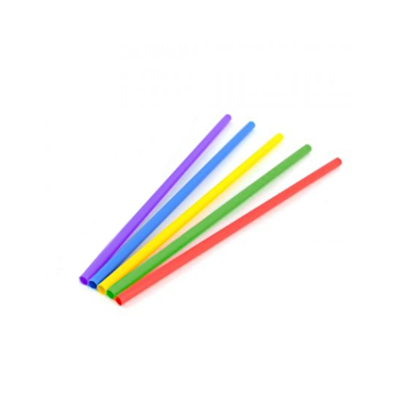 Cannucce dritte in carta compostabili colori assortiti 20 cm 250 pz