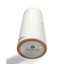 Bicchiere Mug in terracotta smaltato di colore bianco 42,5 cl