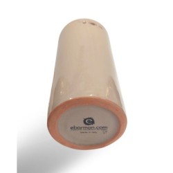 Bicchiere Mug in terracotta smaltato di colore tortora 42,5 cl