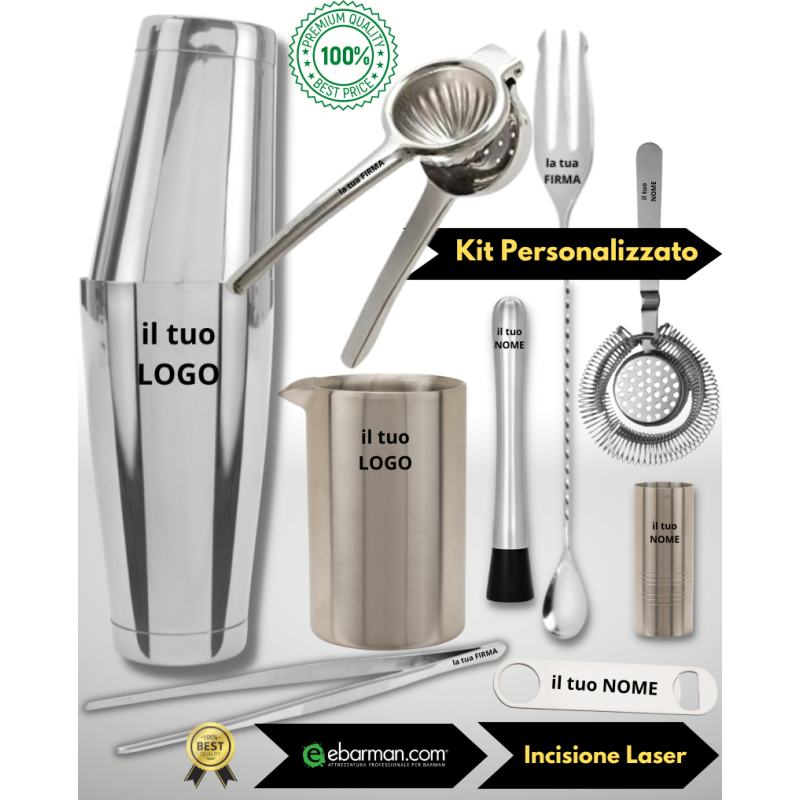Kit Barman Personalizzato Avanzato 9pz