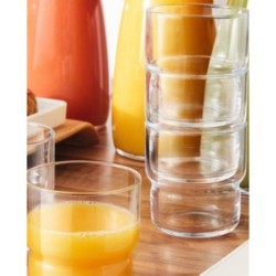 Bicchiere Log impilabile 22 cl Set 6 pezzi