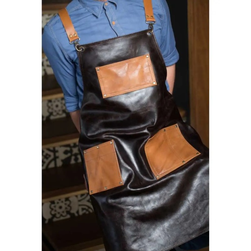 Grembiule Sweden in vera pelle