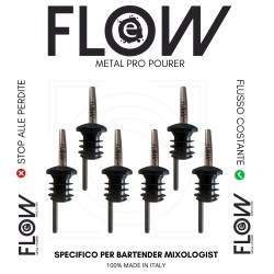 Metal PRO POURER FLOW Inox Set 6 pz