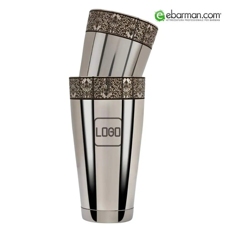 Shaker Boston Vittoriano con logo Maggiore Produzioni® personalizzato 900 e 600 ml