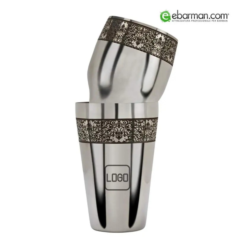 Shaker Parisienne Vittoriano con logo Maggiore Produzioni® personalizzato 600 ml