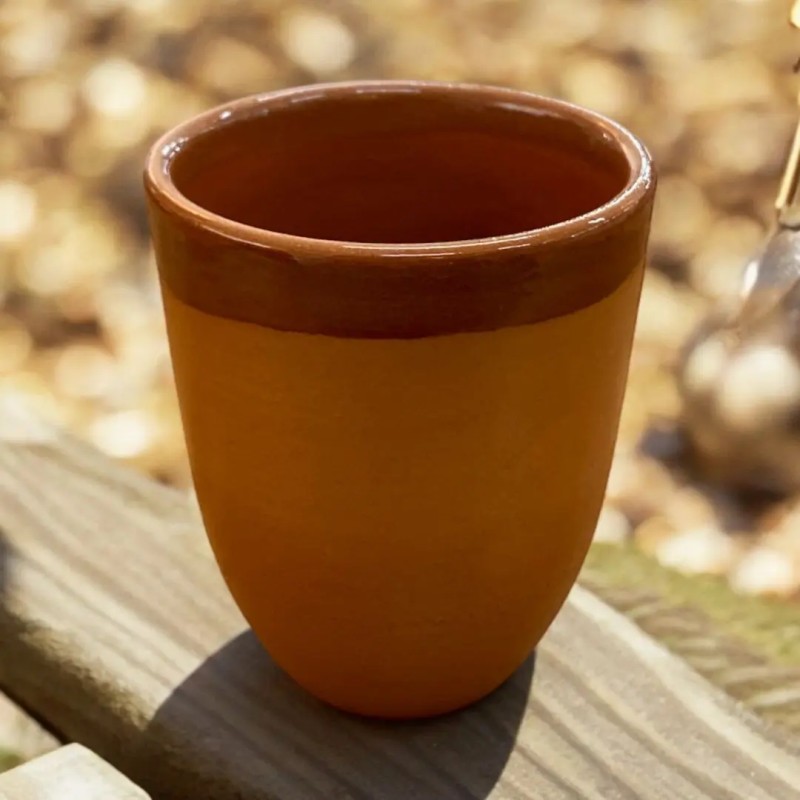 Bicchiere Mug in Terracotta Bombato semigrezzo 23/26 cl