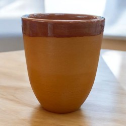 Bicchiere Mug in Terracotta Bombato semigrezzo 23/26 cl