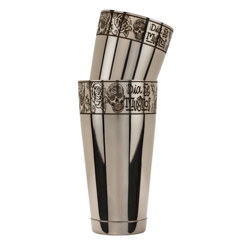 Shaker Boston Teschio Messicano con logo Maggiore Produzioni® personalizzato 900 e 600 ml