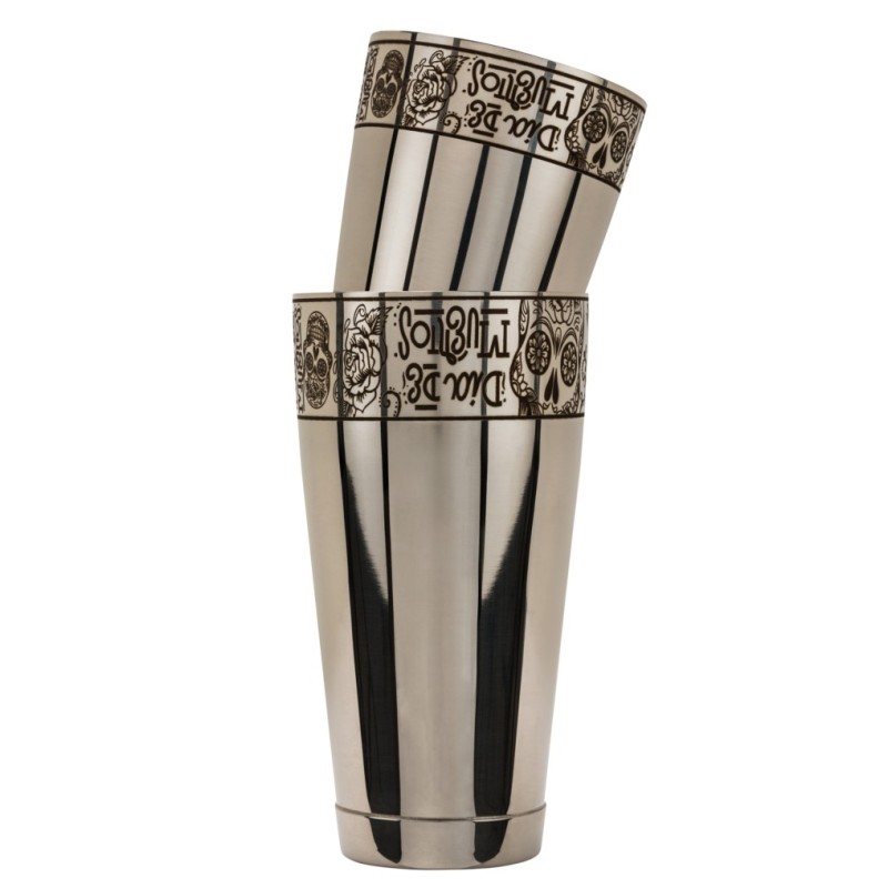 Shaker Boston Teschio Messicano con logo Maggiore Produzioni® personalizzato 900 e 600 ml