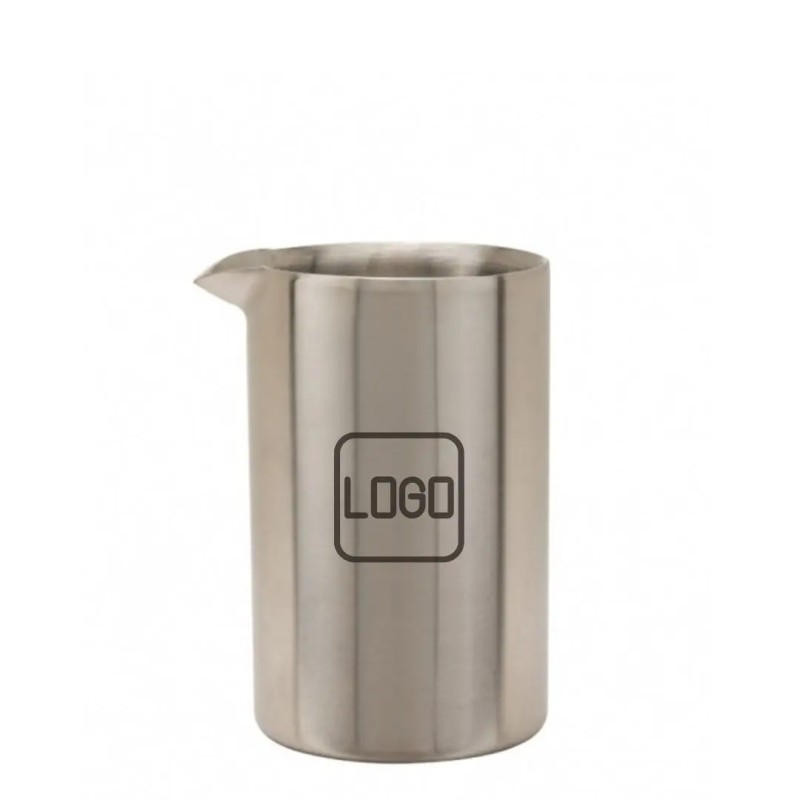 Mixing Glass Acciaio inox satinato Double Wall 600 ml con logo personalizzato