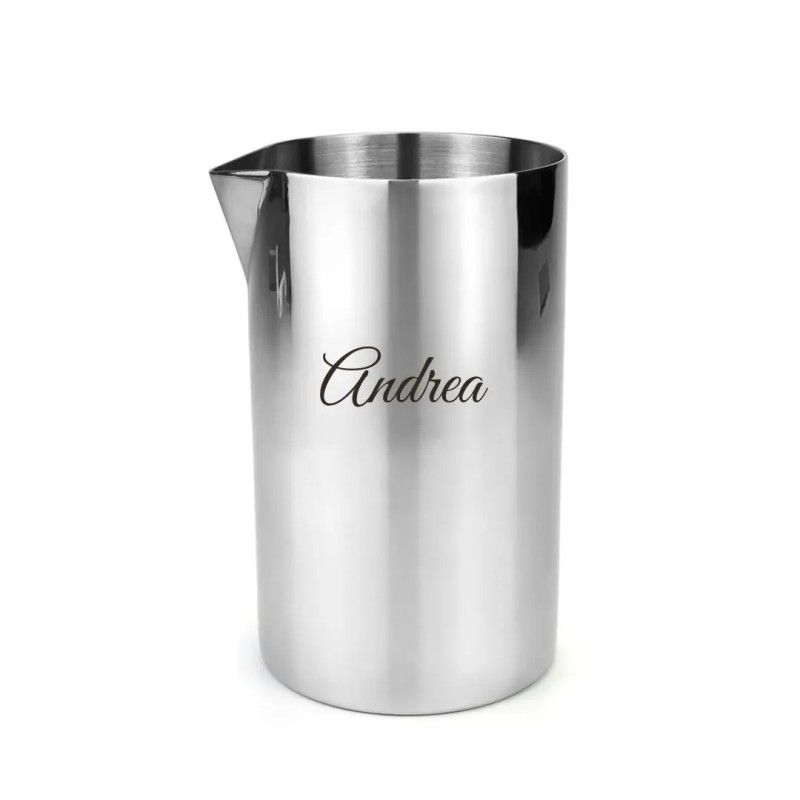 Mixing glass acciaio inox Nimbo double wall 850 ml con nome personalizzato