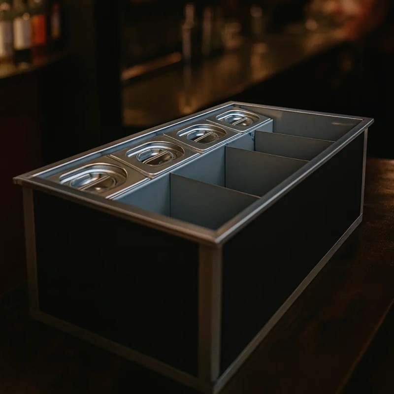 Drink Station PRO a incasso in acciaio inox AISI 304