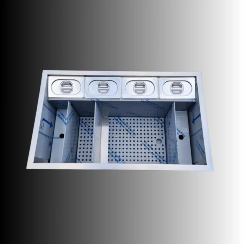 Drink Station PRO a incasso in acciaio inox AISI 304