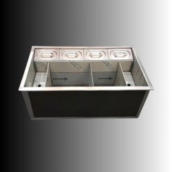 Drink Station PRO a incasso in acciaio inox AISI 304