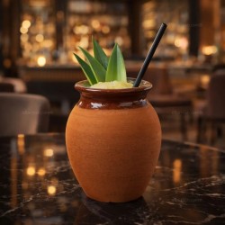 Bicchiere Vaso Mug in terracotta grezza 43 cl