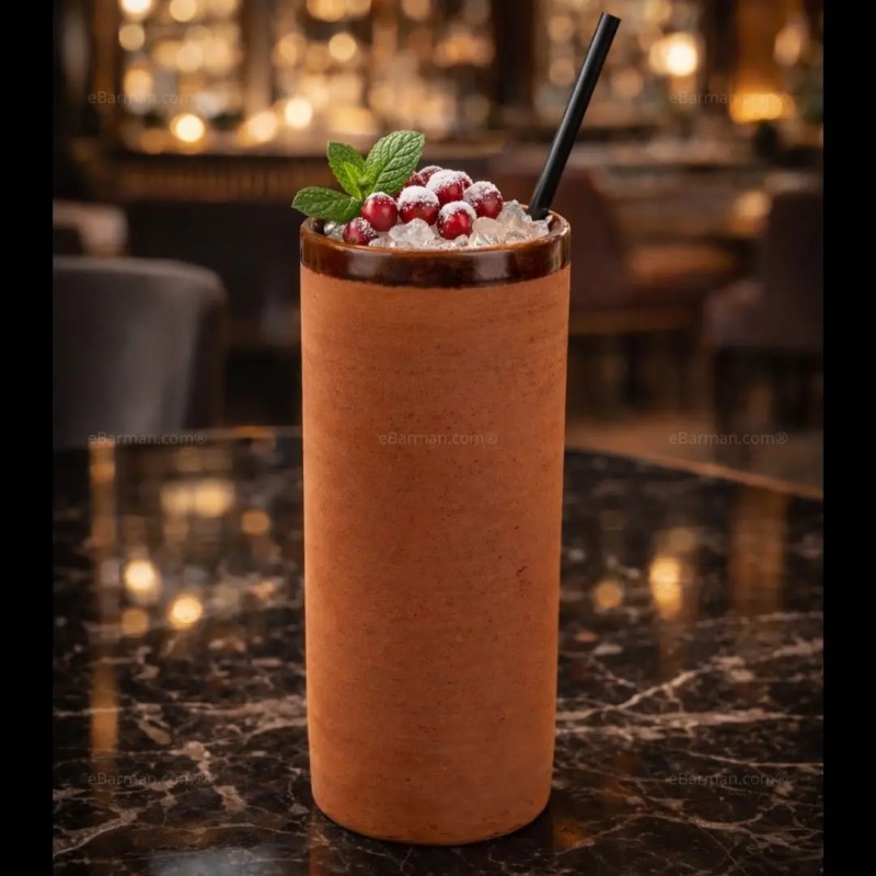 Bicchiere Mug in Terracotta grezza 43/45 cl circa