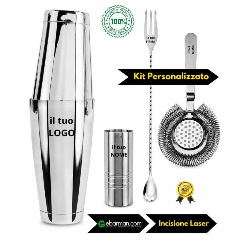 Kit Barman Personalizzato Base 4pz