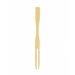 Forchettina in bamboo 9 cm confezione 100 pezzi