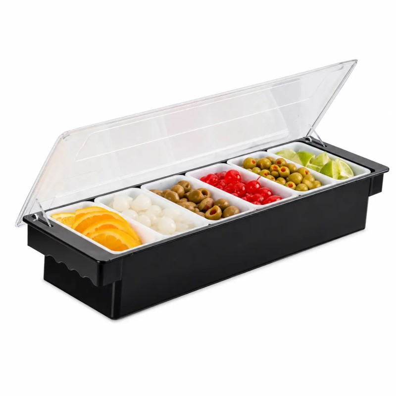 Bar Condiment holder 6 vasche