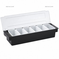 Bar Condiment holder 6 vasche