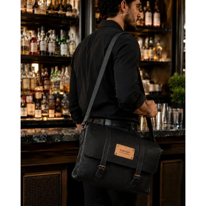 Borsa Barman Maestro in vera pelle