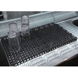 Tappetino sottobicchiere bar componibile 33 x 33 cm nero