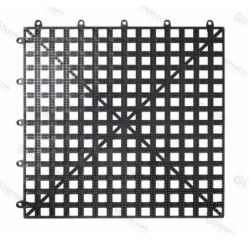 Tappetino sottobicchiere bar componibile 33 x 33 cm nero