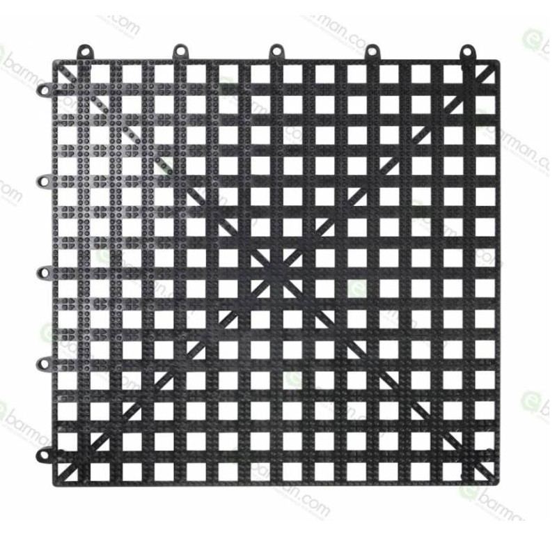 Tappetino sottobicchiere bar componibile 33 x 33 cm nero