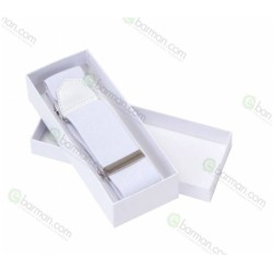 Reggimanica in stoffa elastica Bianco