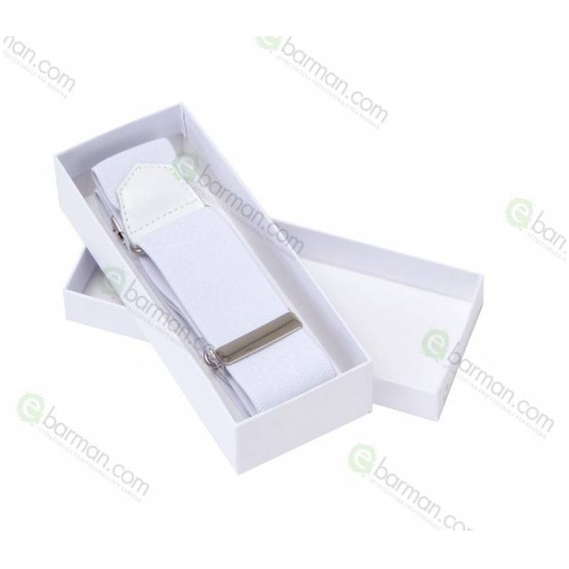 Reggimanica in stoffa elastica Bianco