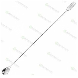 Bar Spoon Hight Twist M Trident lucido 45 cm